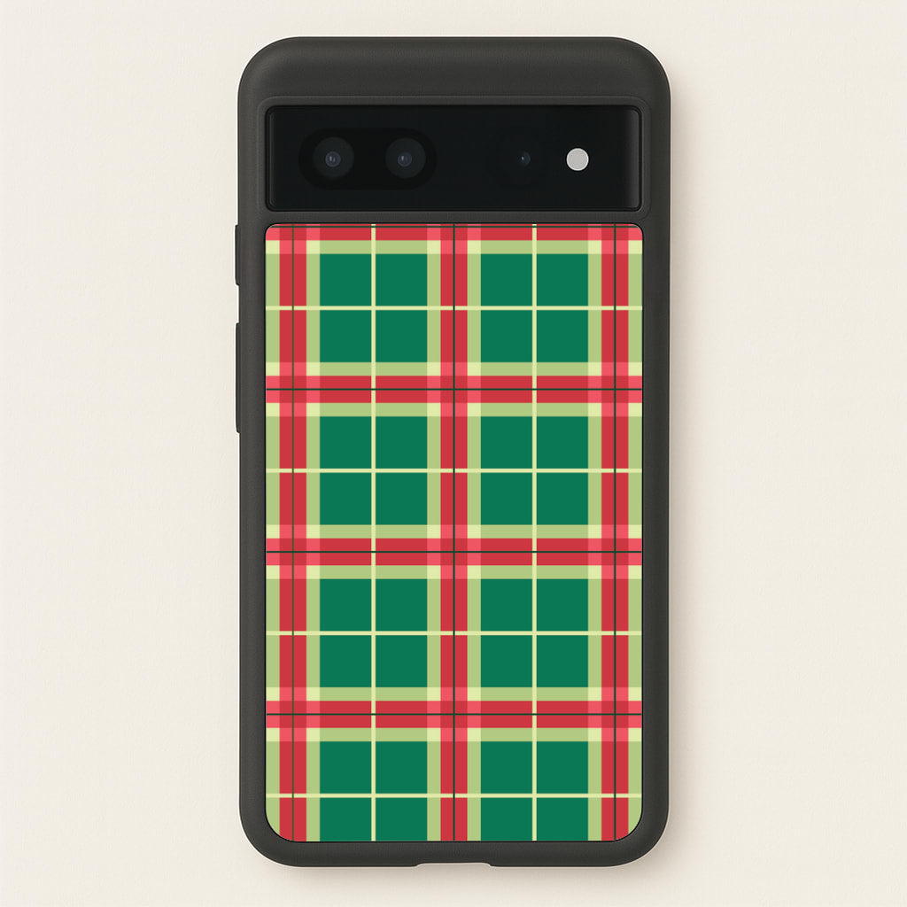 Red And Green Tartan II Christmas Pattern Google Pixel 7 Case