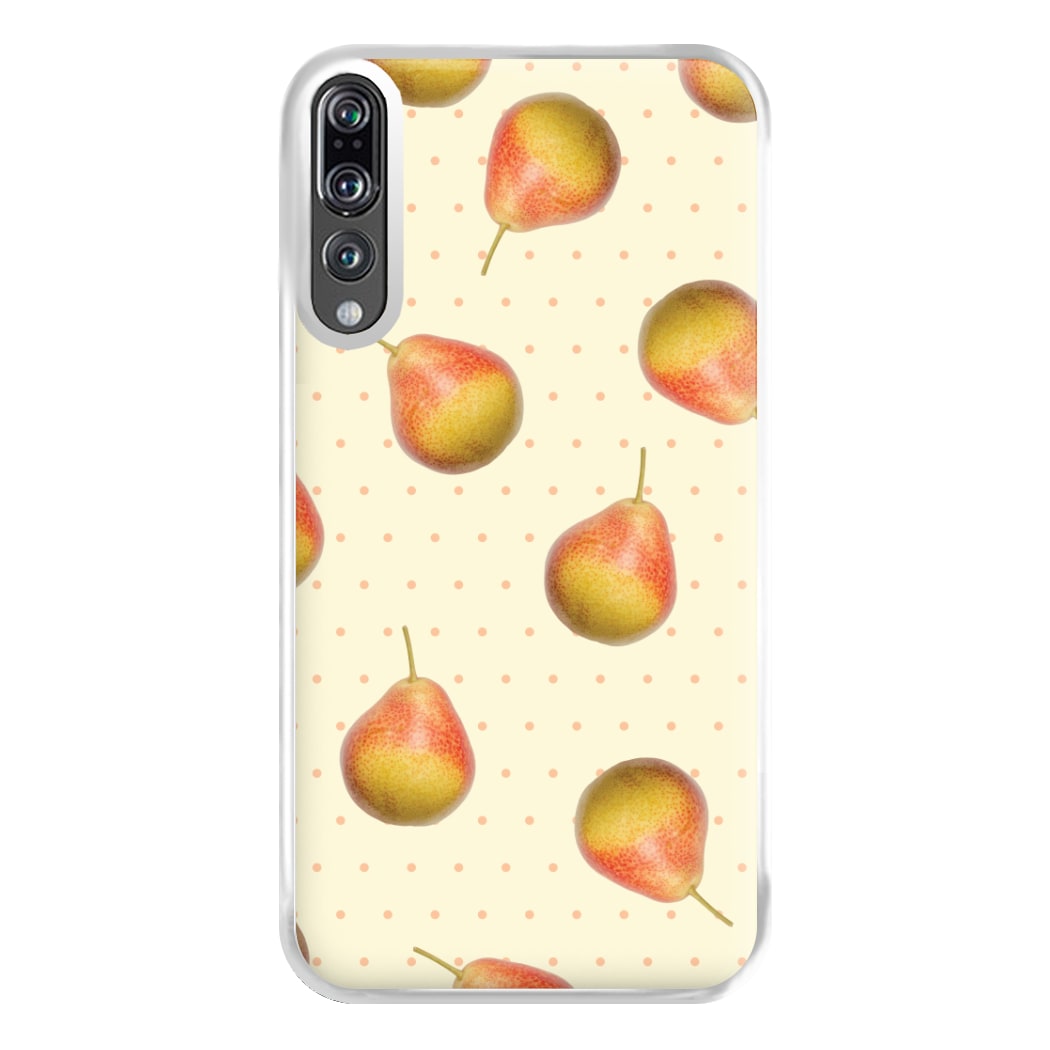 Pears And Polka Dots Pattern Huawei P20 Pro Case