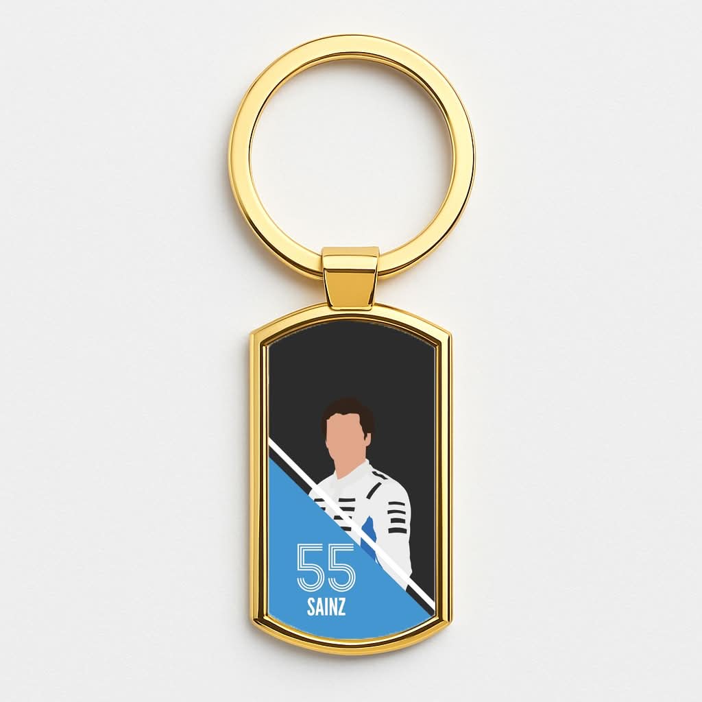 Sainz 2026 Gold Keyring