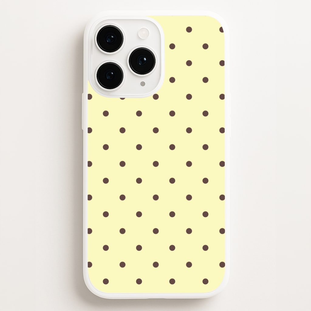 Vanilla & Chocolate Polka Dots iPhone 16 Pro Max Case