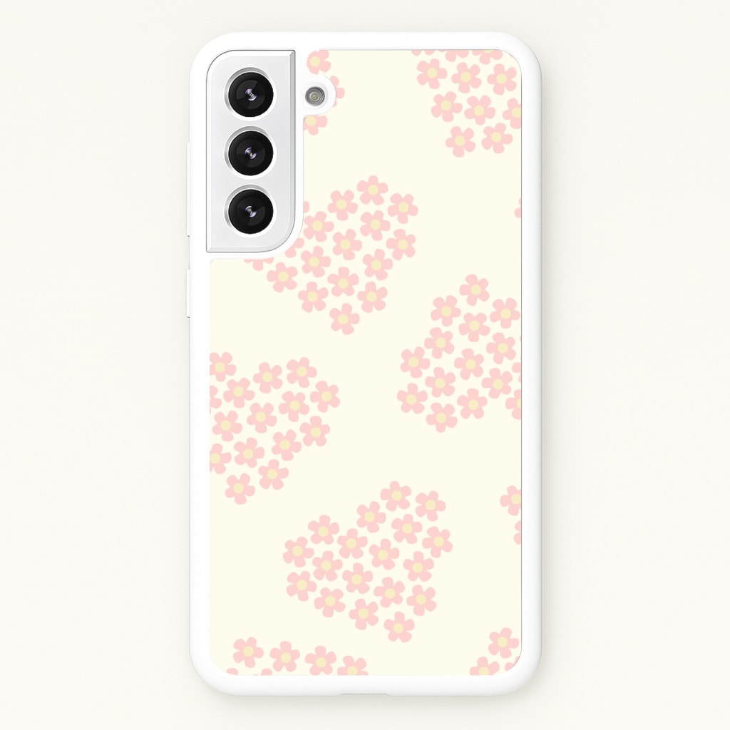 Flower Hearts Pattern Galaxy S22 Plus Case