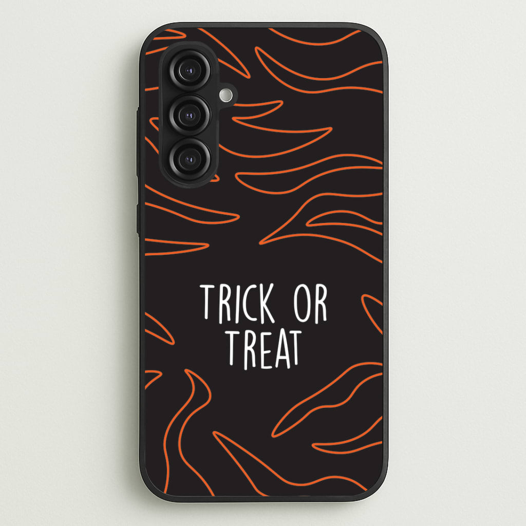 Zebra Print Trick Or Treat Galaxy S23FE Case