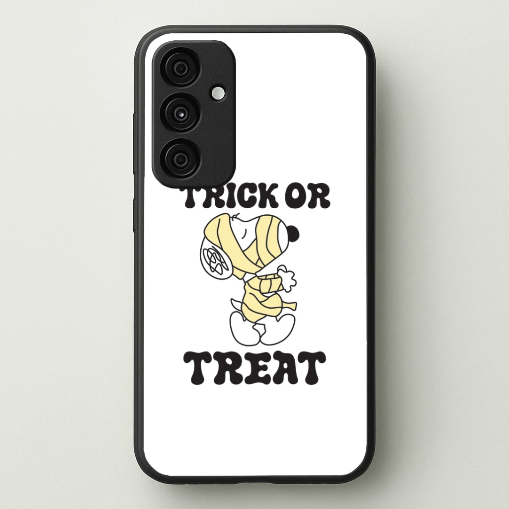 Trick Or Treat Cartoon Beagle Galaxy A15 Case