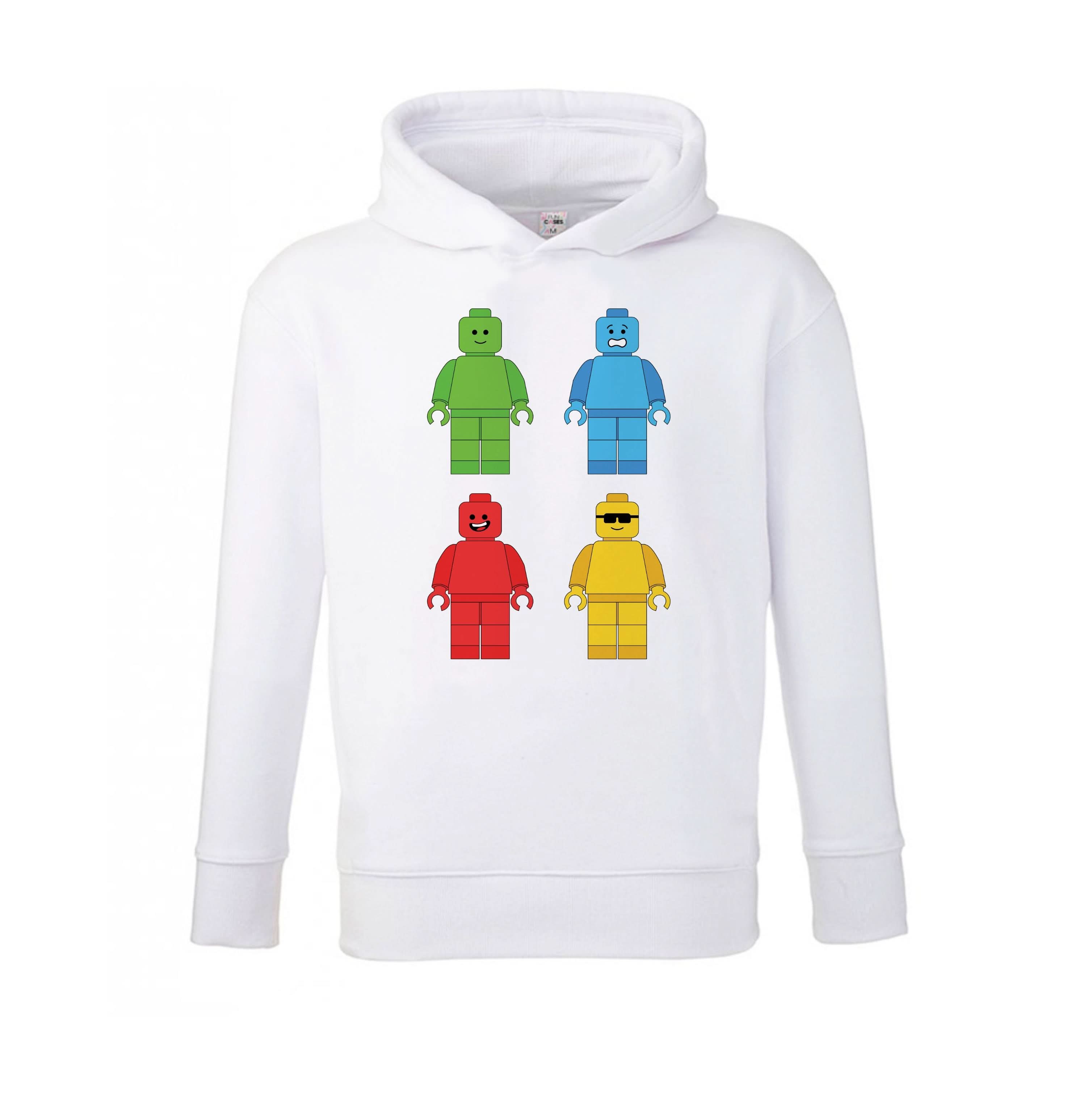Bricks Figures Rainbow Kids Hoodie