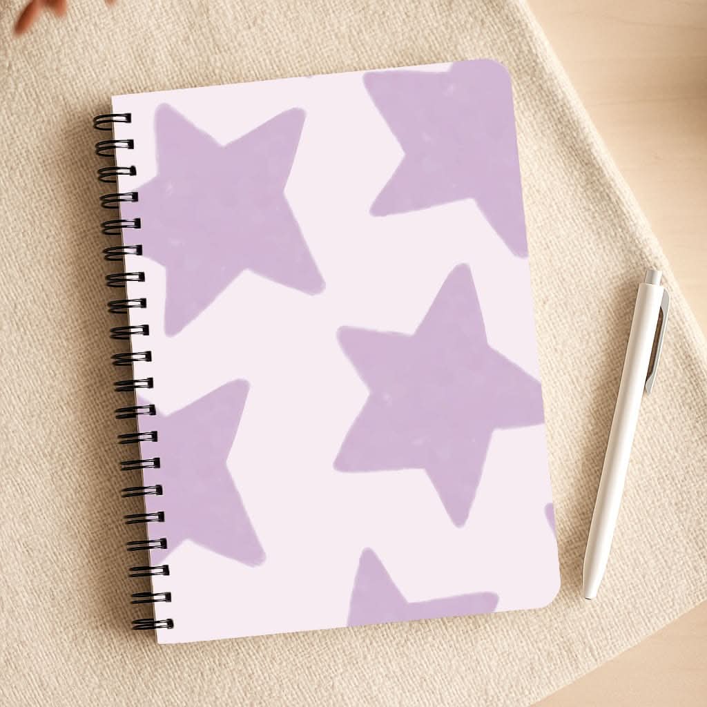Lilac Stars Notepad