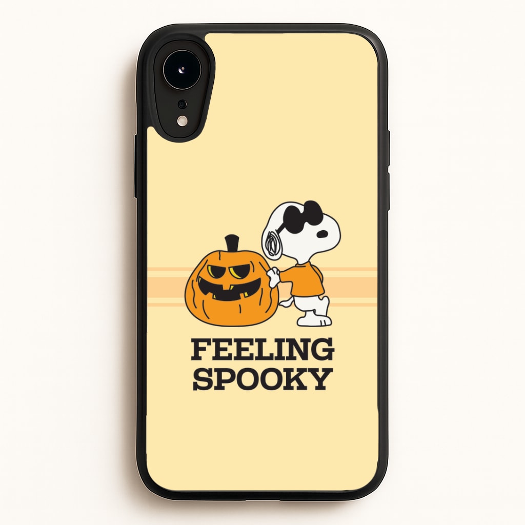 Feeling Spooky Cartoon Beagle iPhone XR Case