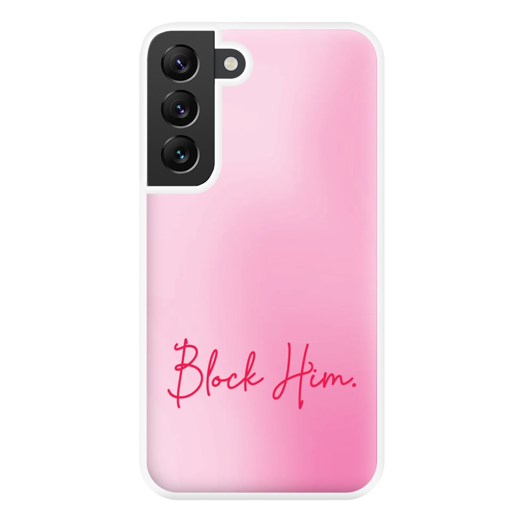 Block Him Pink Gradient Galaxy S22 Plus Case