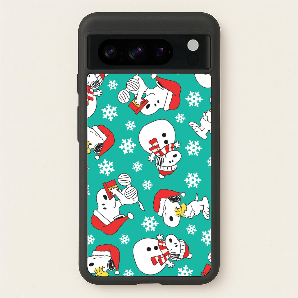 Christmas Cartoon Beagle Pattern Google Pixel 8 Pro Case