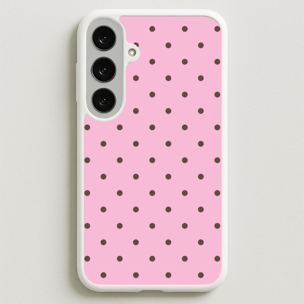Strawberry Polka Dots Galaxy S25FE Case