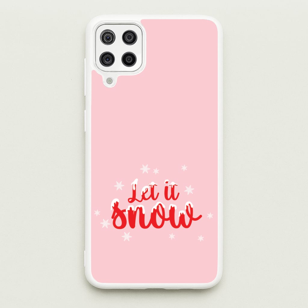 Let It Snow Snowflakes Galaxy A12 Case