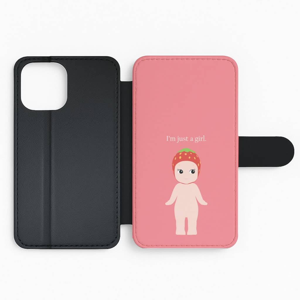I'm Just A Girl Flip Phone Case