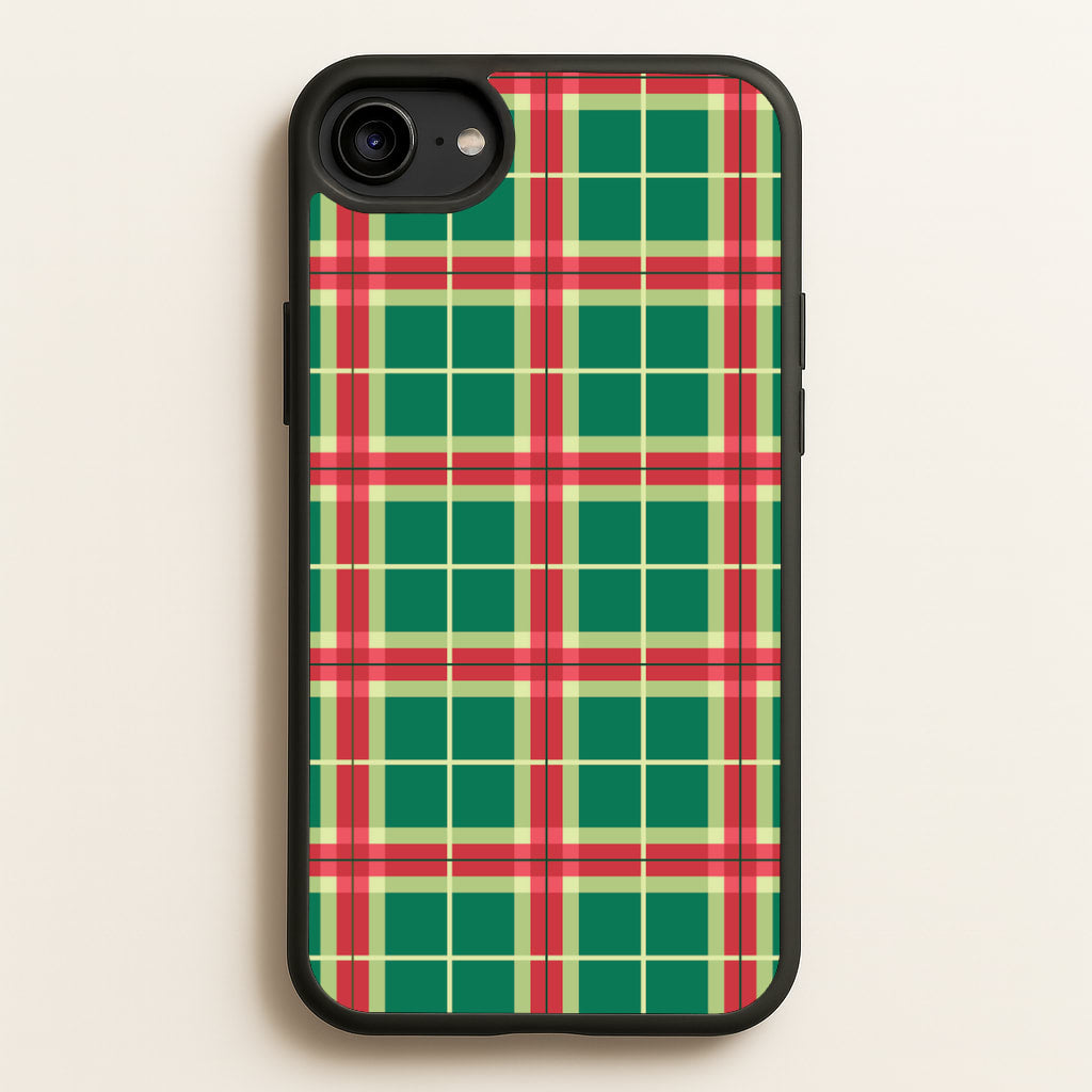 Red And Green Tartan II Christmas Pattern iPhone 6 / 7 / 8 / SE Case