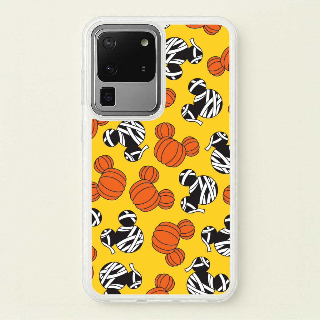 Pumpkin And Mummy Mouse Pattern Galaxy S20 Ultra Case