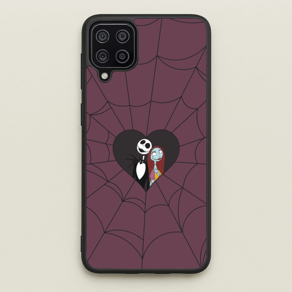 J And S Cobweb Heart Galaxy A12 Case