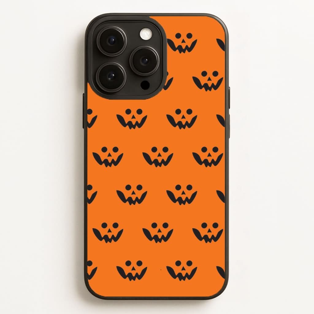 Carved Pumpkin Face Pattern Phone Case for Apple iPhone, Samsung Galaxy, Huawei and Google Pixel