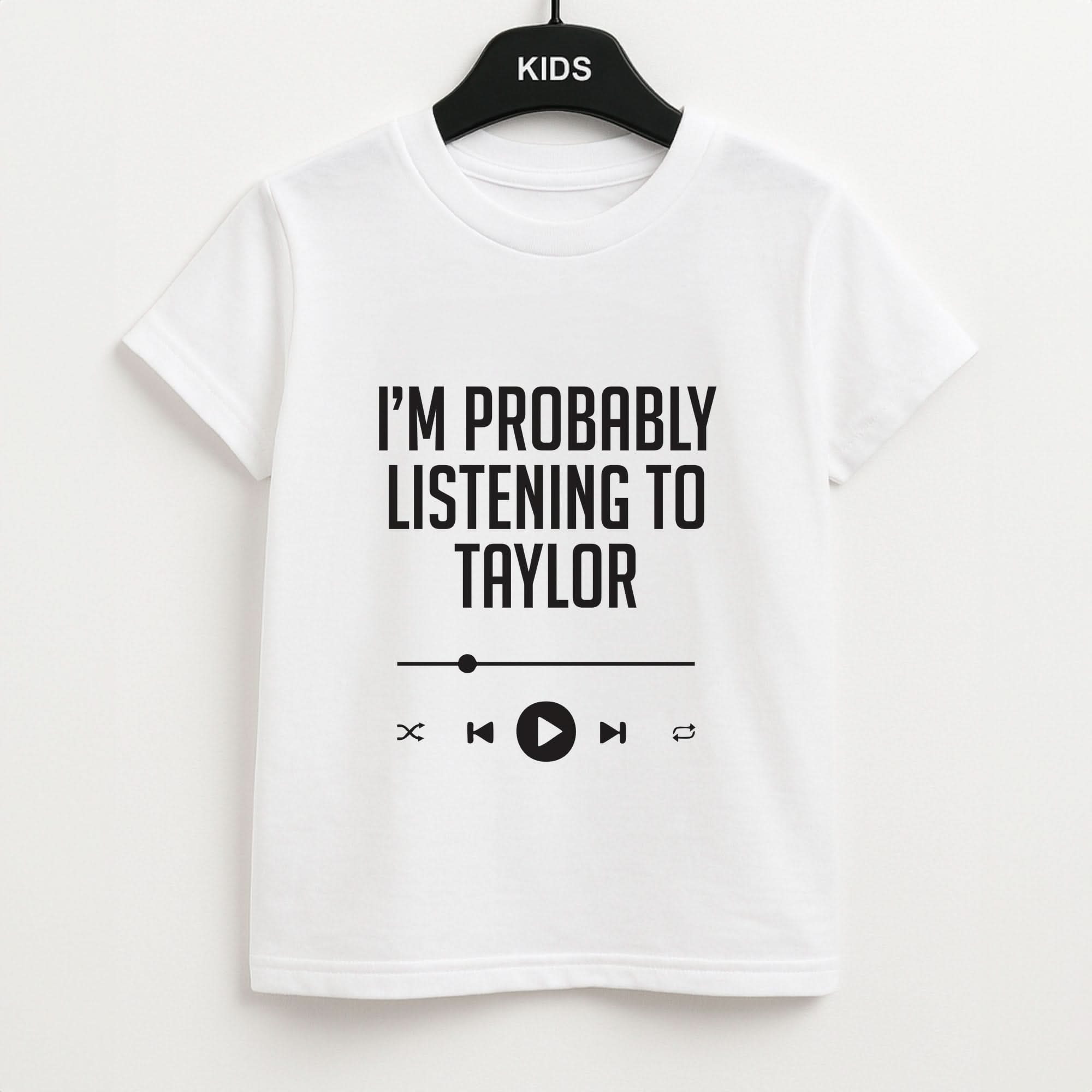 I'm Probably Listening To Taylor Kids Unisex T-Shirt