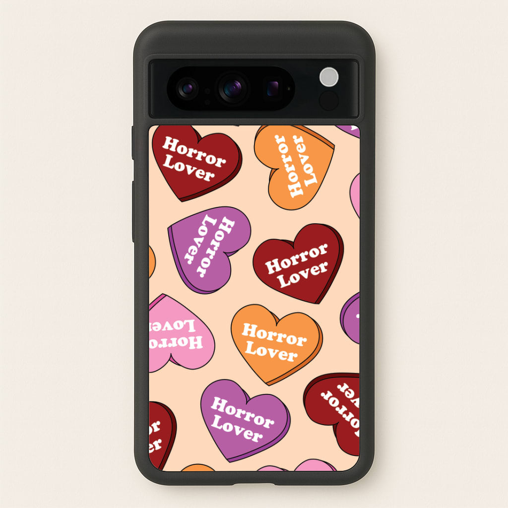 Horror Lover Hearts Pattern Google Pixel 8 Pro Case