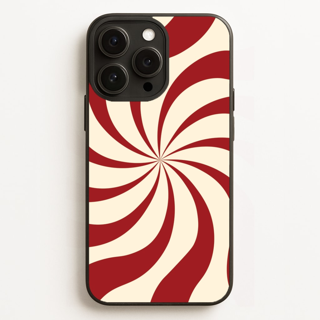 Peppermint Swirl Pattern iPhone 12 Pro Max Case