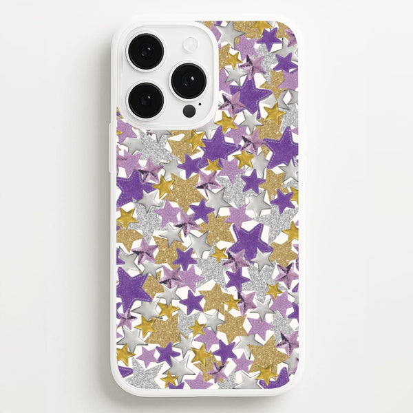 Mauve Stars Collage iPhone 13 Pro Max Case