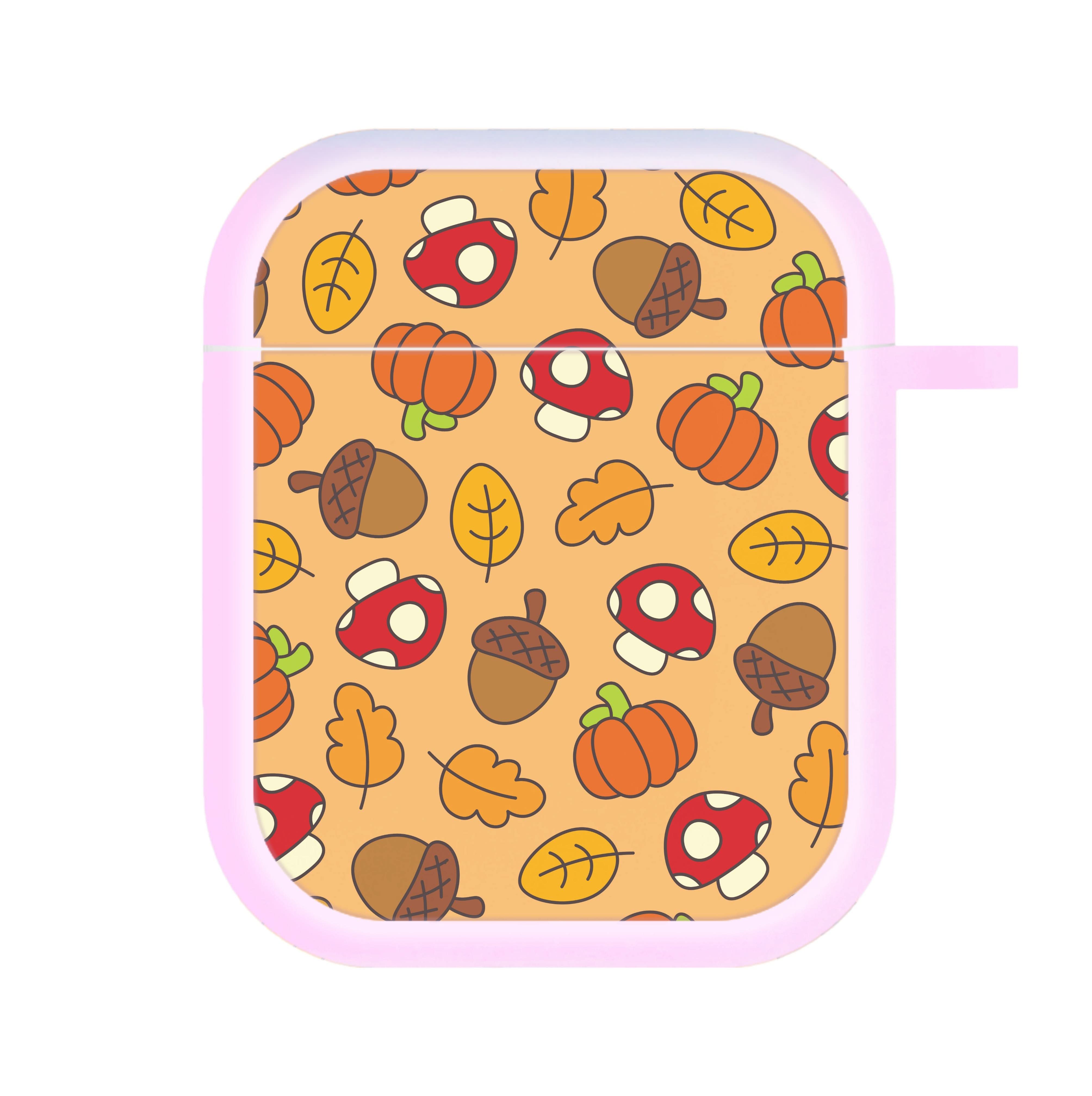 Cartoon Autumn Icons Pattern AirPods Case