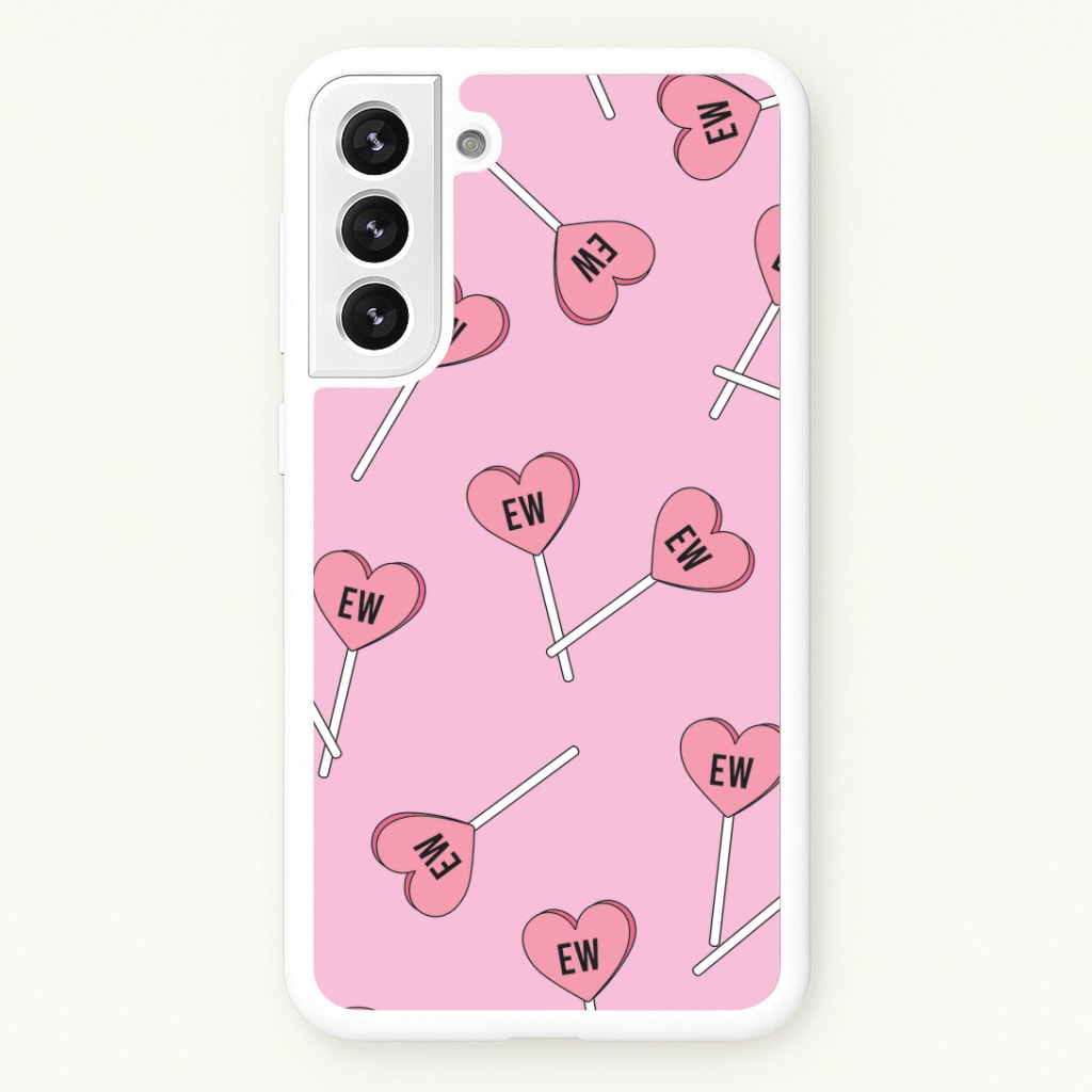 Ew Love Heart Lolipops Pattern Galaxy S21 Case
