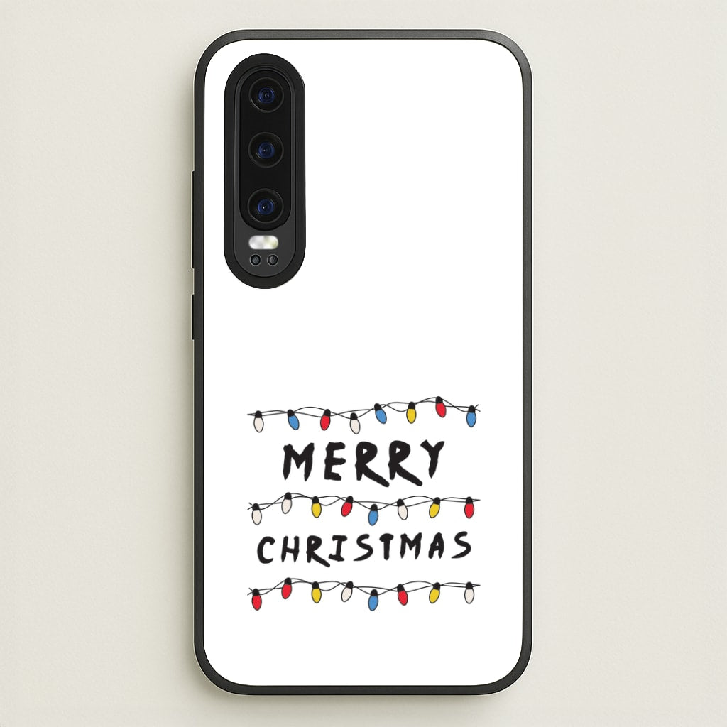 Merry Christmas String Lights Huawei P30 Case