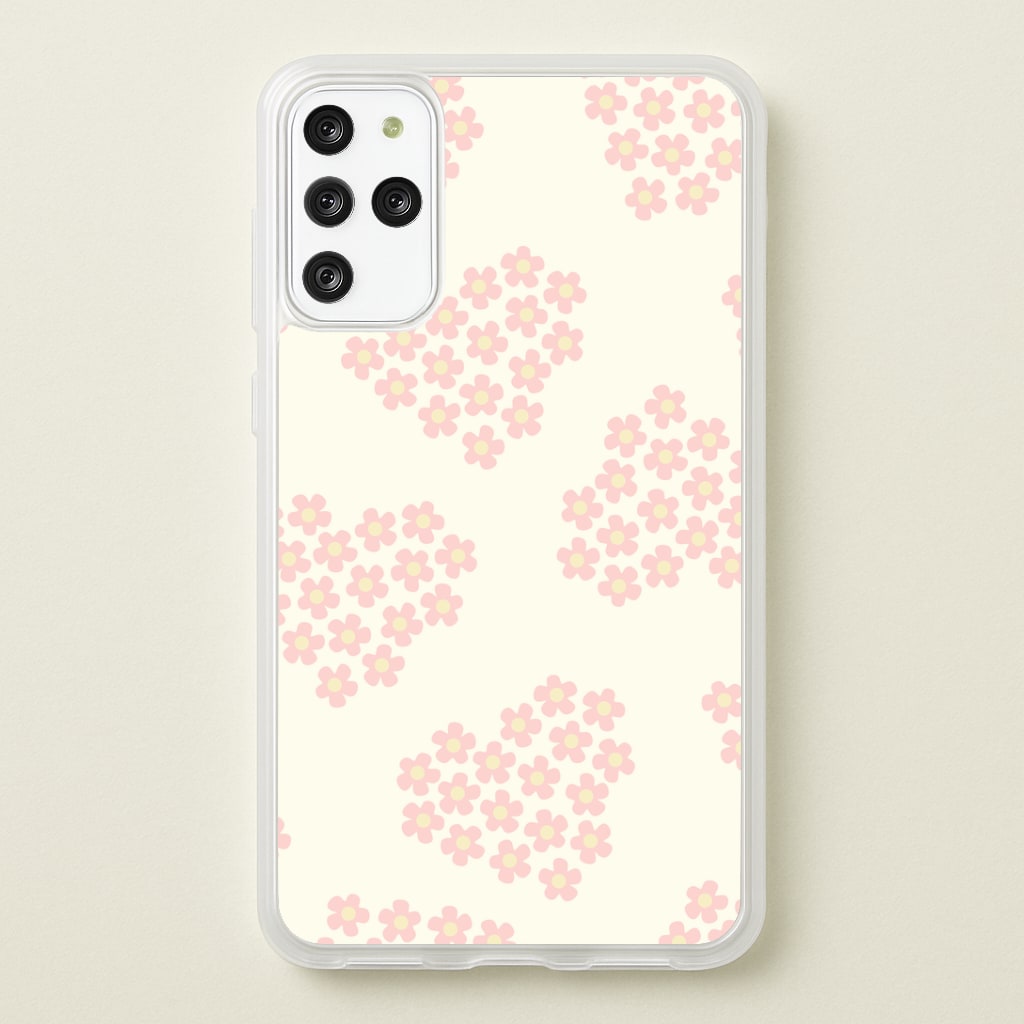 Flower Hearts Pattern Galaxy S20 Plus Case