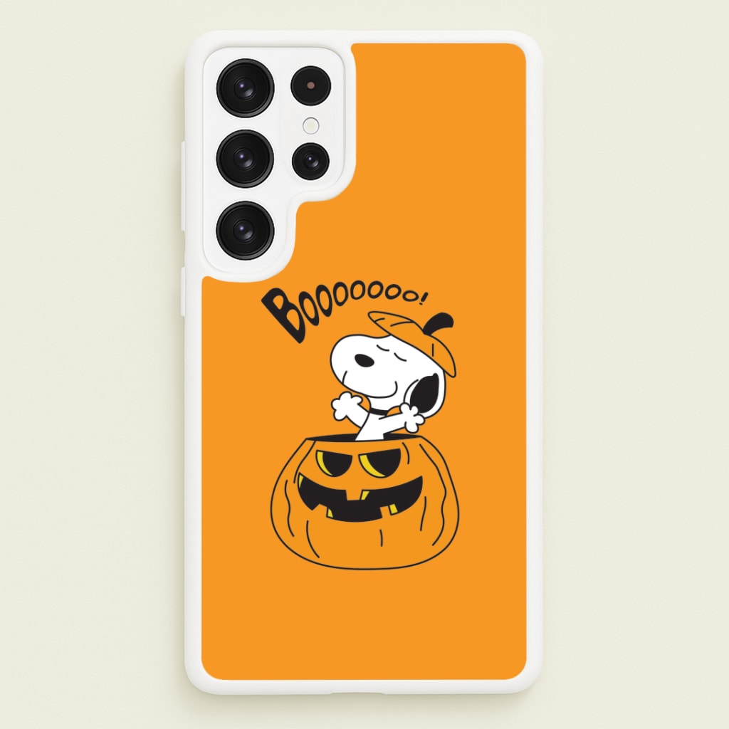 Cartoon Beagle Pumpkin Galaxy S22 Ultra Case