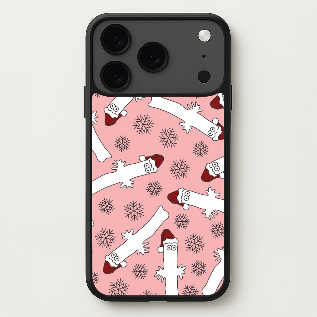 Wiggly Moom Xmas Hat Pattern iPhone 17 Pro Case