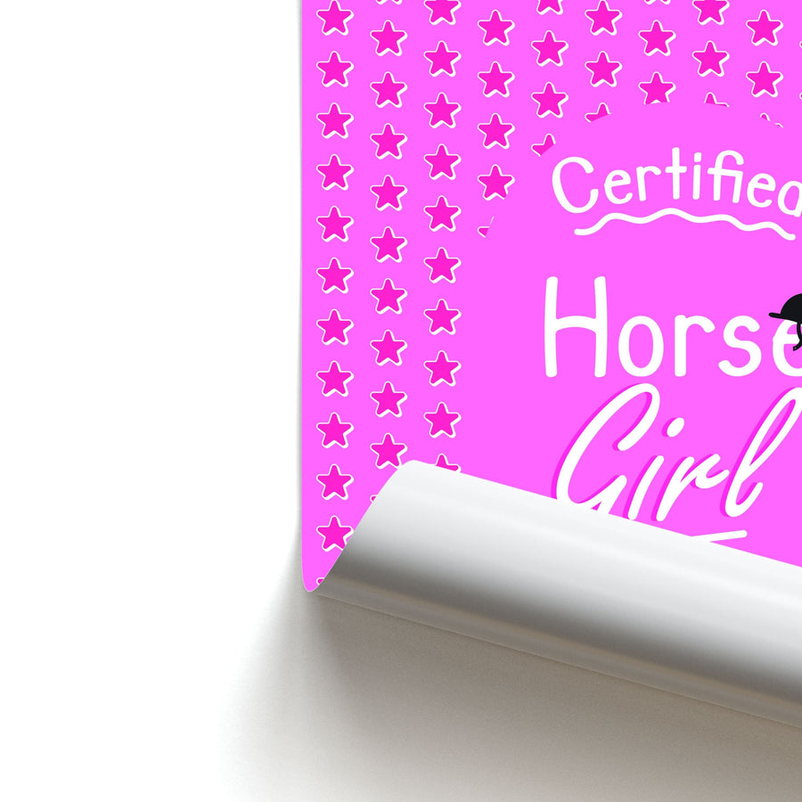 Certified Horse Girl - Horses Poster