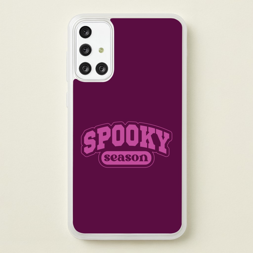 Spooky Season Varsity Galaxy A71 Case