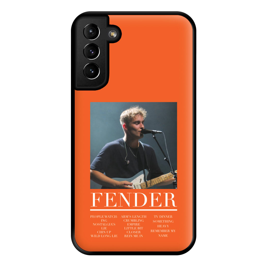 Fender Orange Song List Galaxy S21 Plus Case