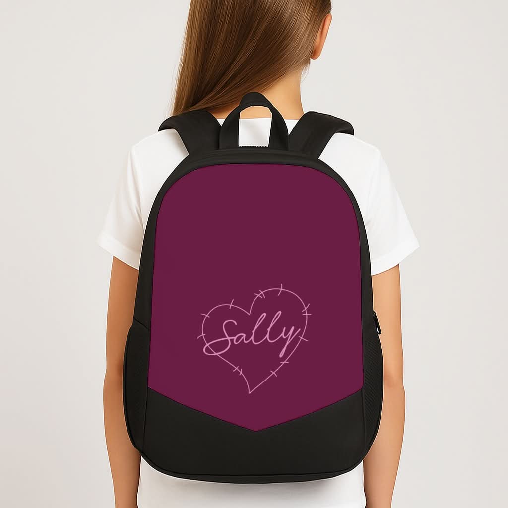 Stitched Heart Sally School Bag