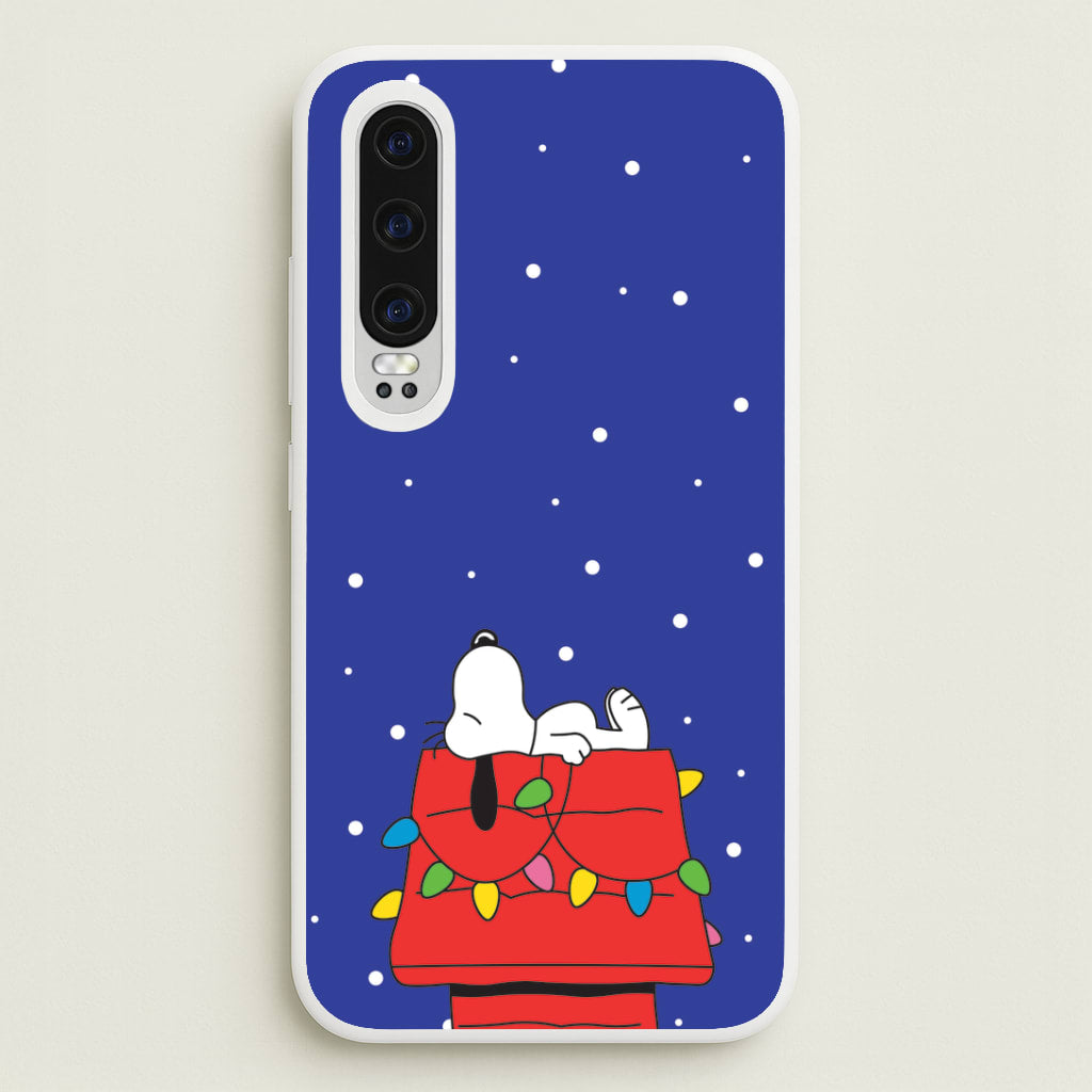 Cartoon Beagle Fairylights Huawei P30 Case