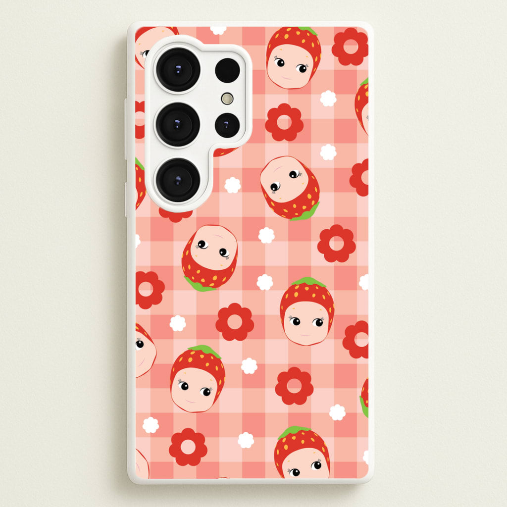 Strawberry Angel Pattern Galaxy S25 Ultra Case