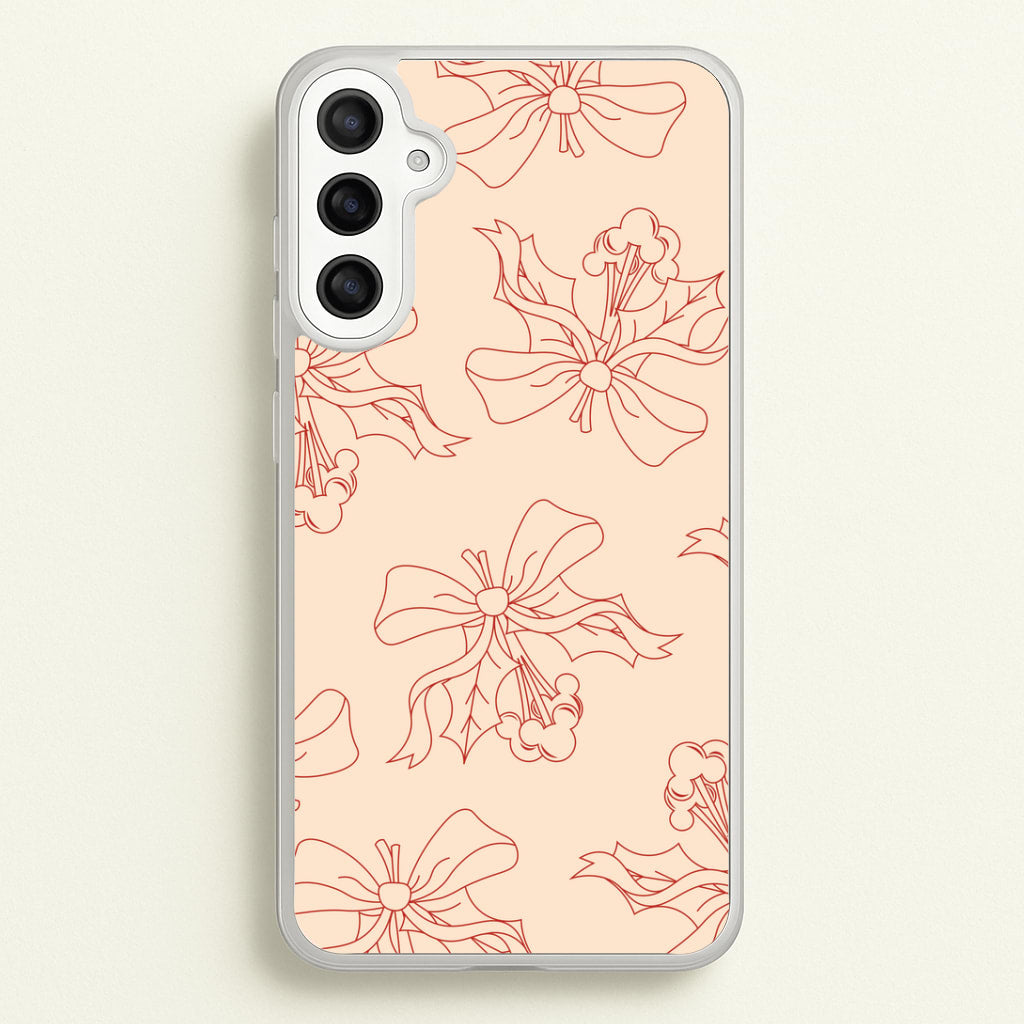 Cartoon Mouse Holly Pattern Galaxy A34 Case