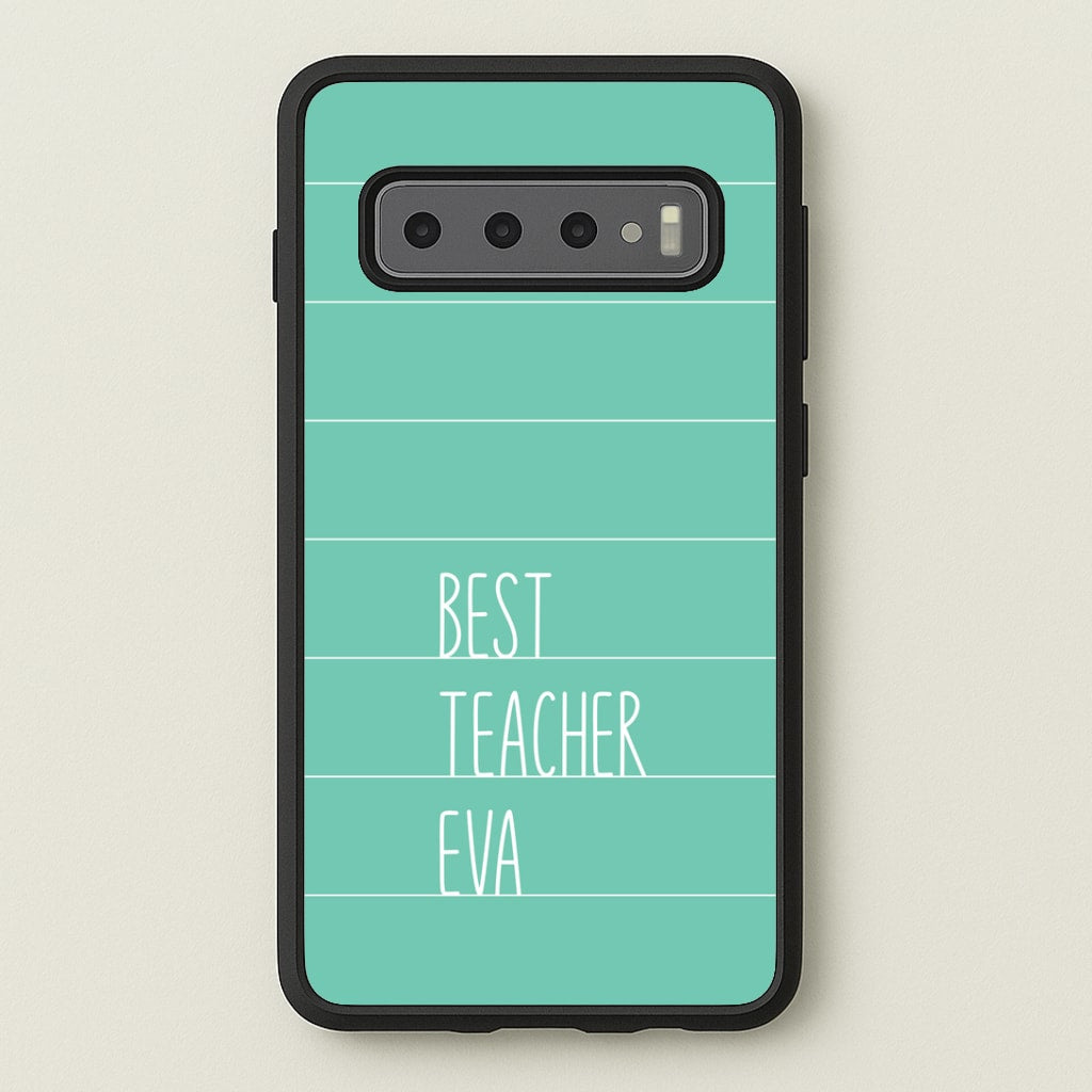 Best Teacher Eva Galaxy S10 Case