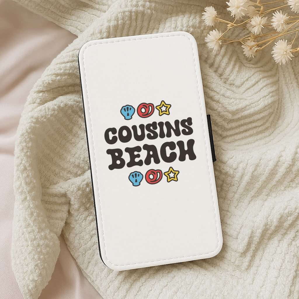 Cartoon Cousins Beach Leather Phone Case