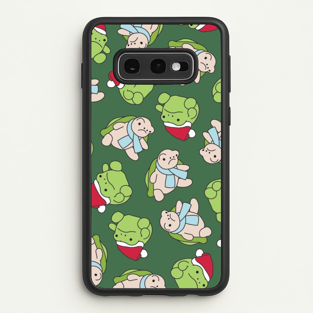 Grumpy Christmas Plushies Pattern Galaxy S10e Case