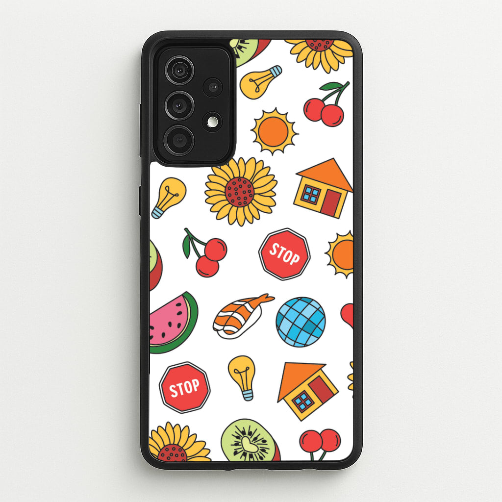 Harry Stickers Pattern Galaxy A52 / A52s Case