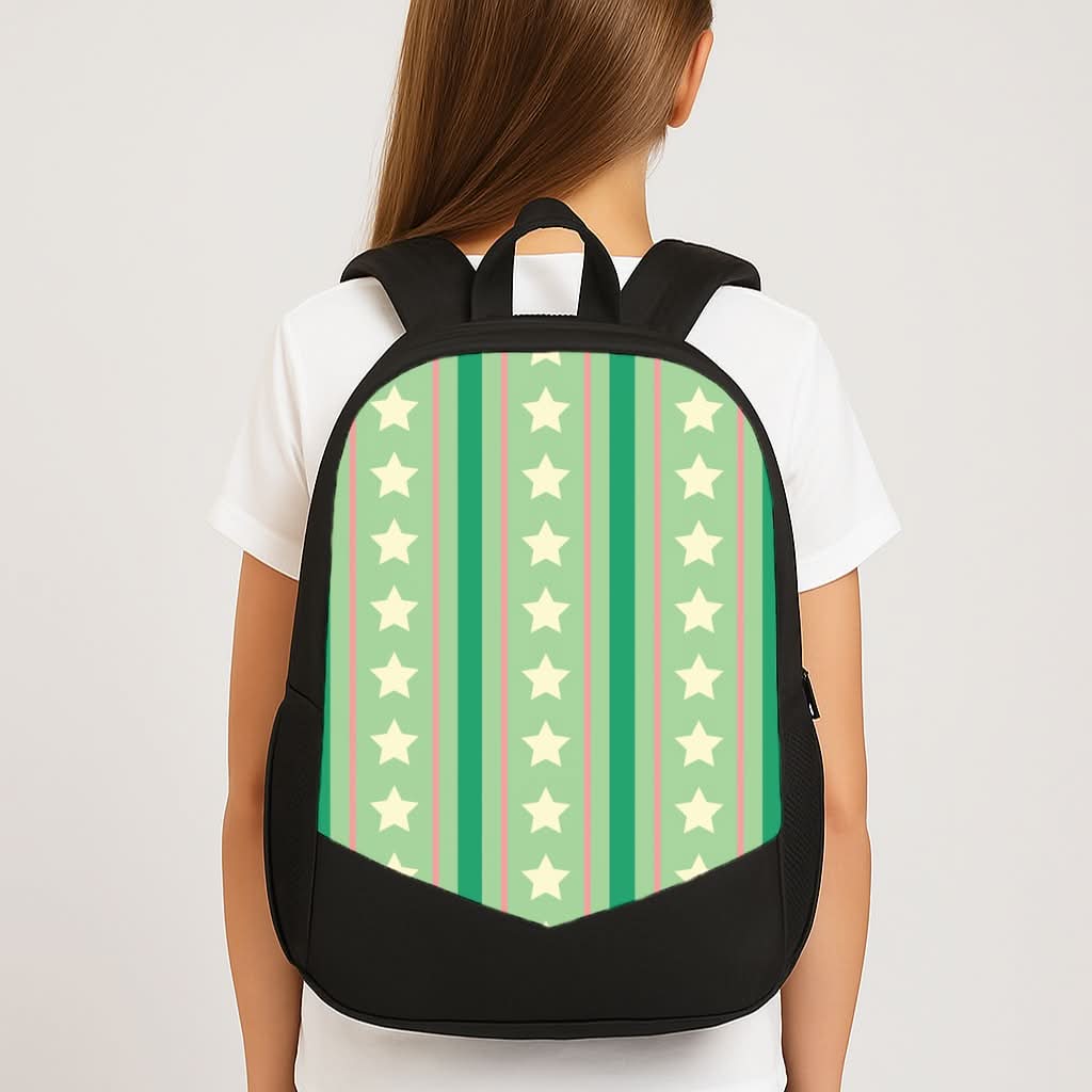 Stars And Stripes Christmas Pattern School Bag