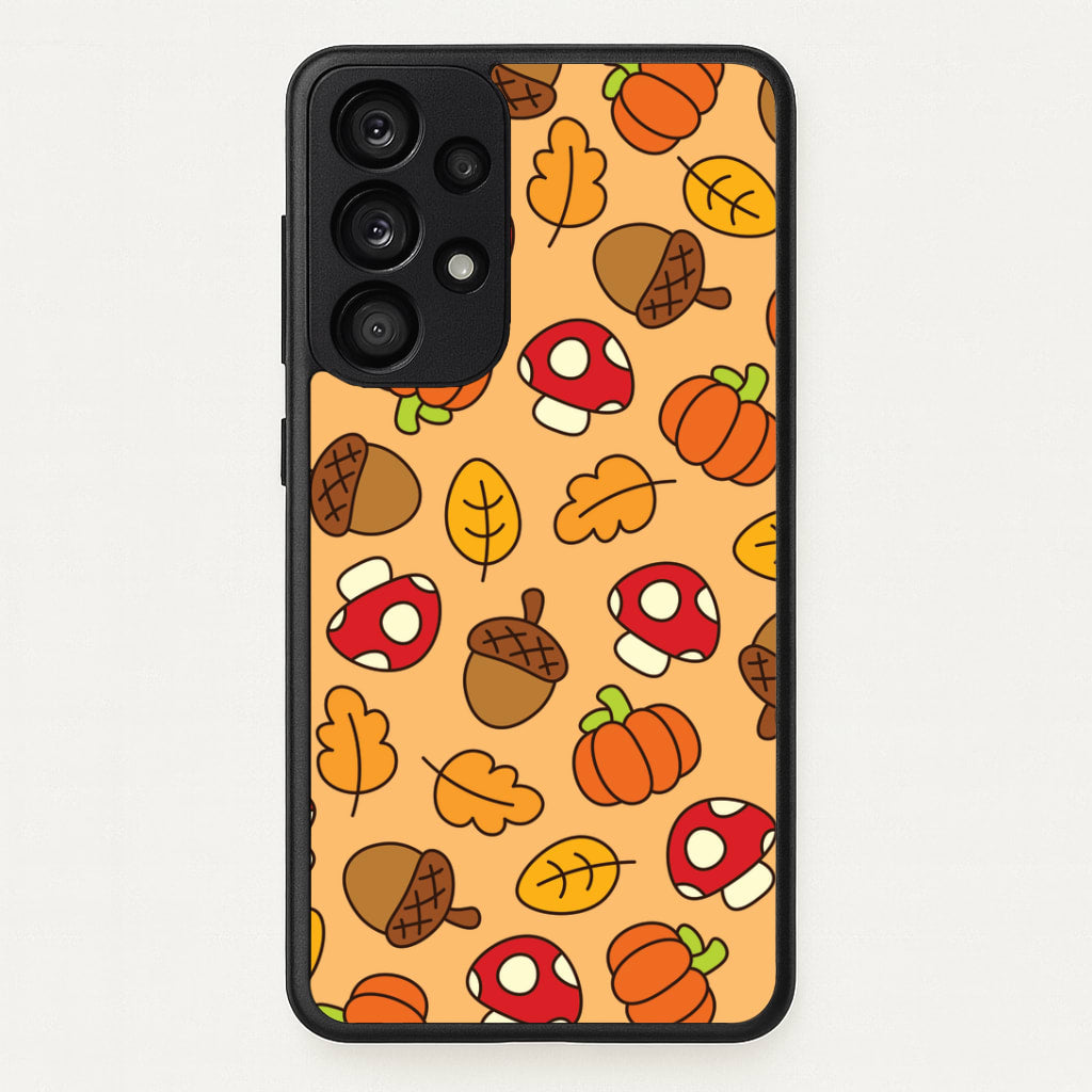 Cartoon Autumn Icons Pattern Galaxy A33 Case