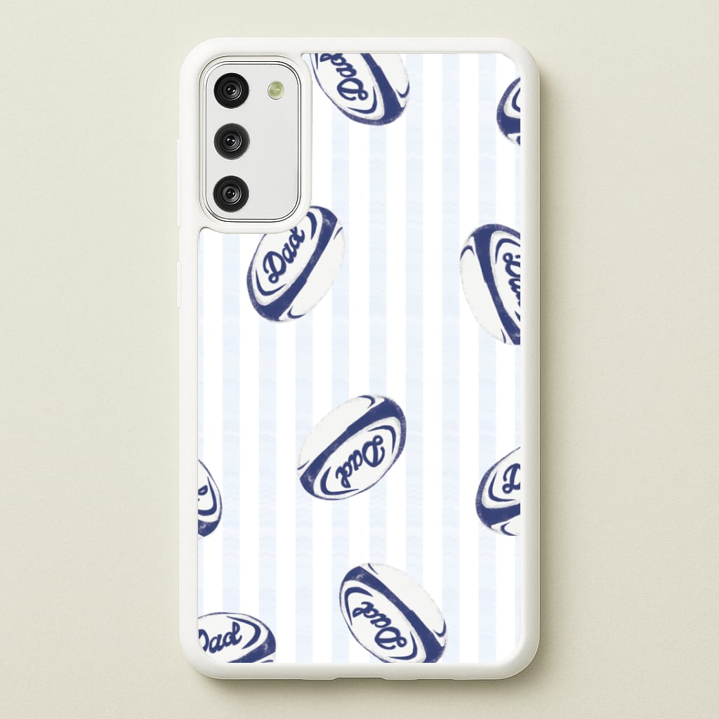 Dad Rugby Ball Pattern Galaxy A41 Case