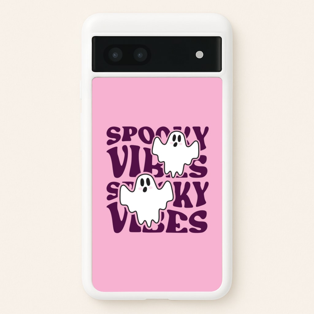 Spooky Vibes Pink Google Pixel 6a Case
