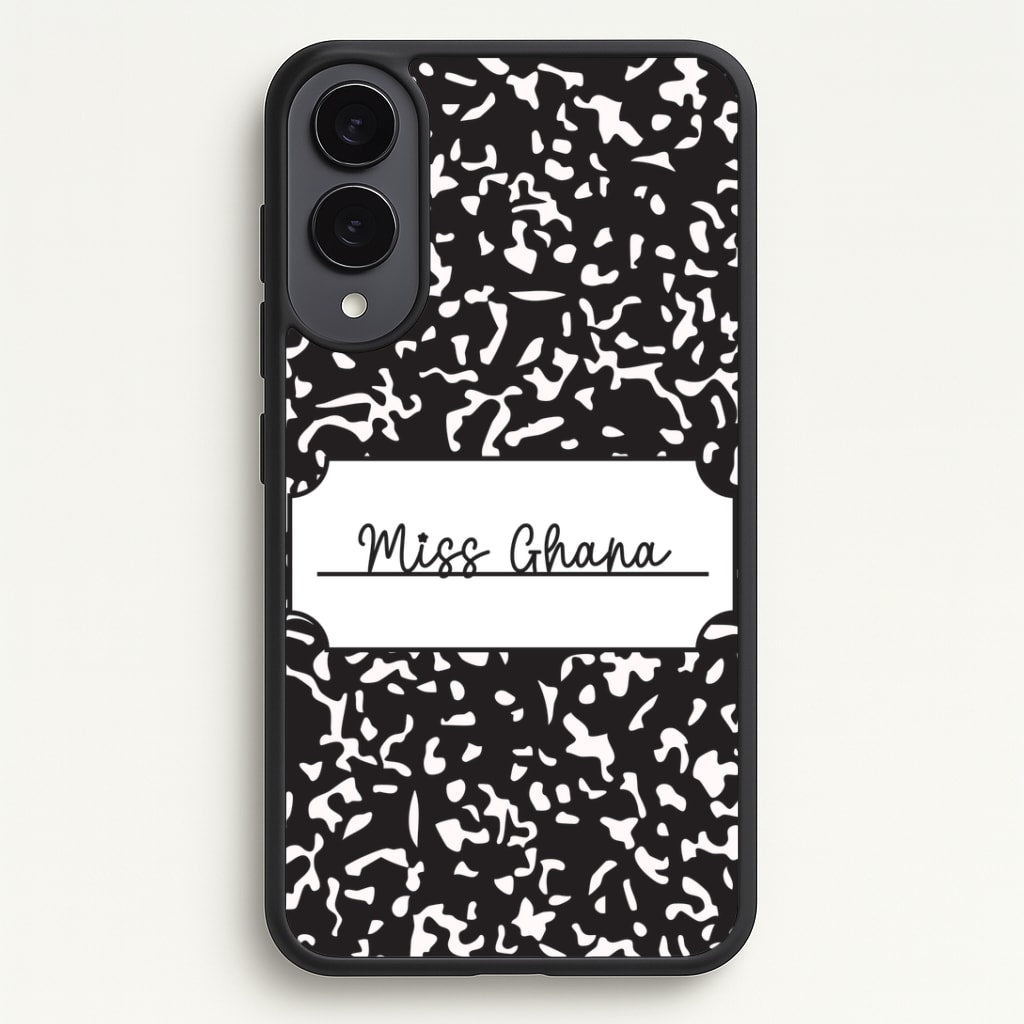 Personalised School Notebook Galaxy S25 Edge Case