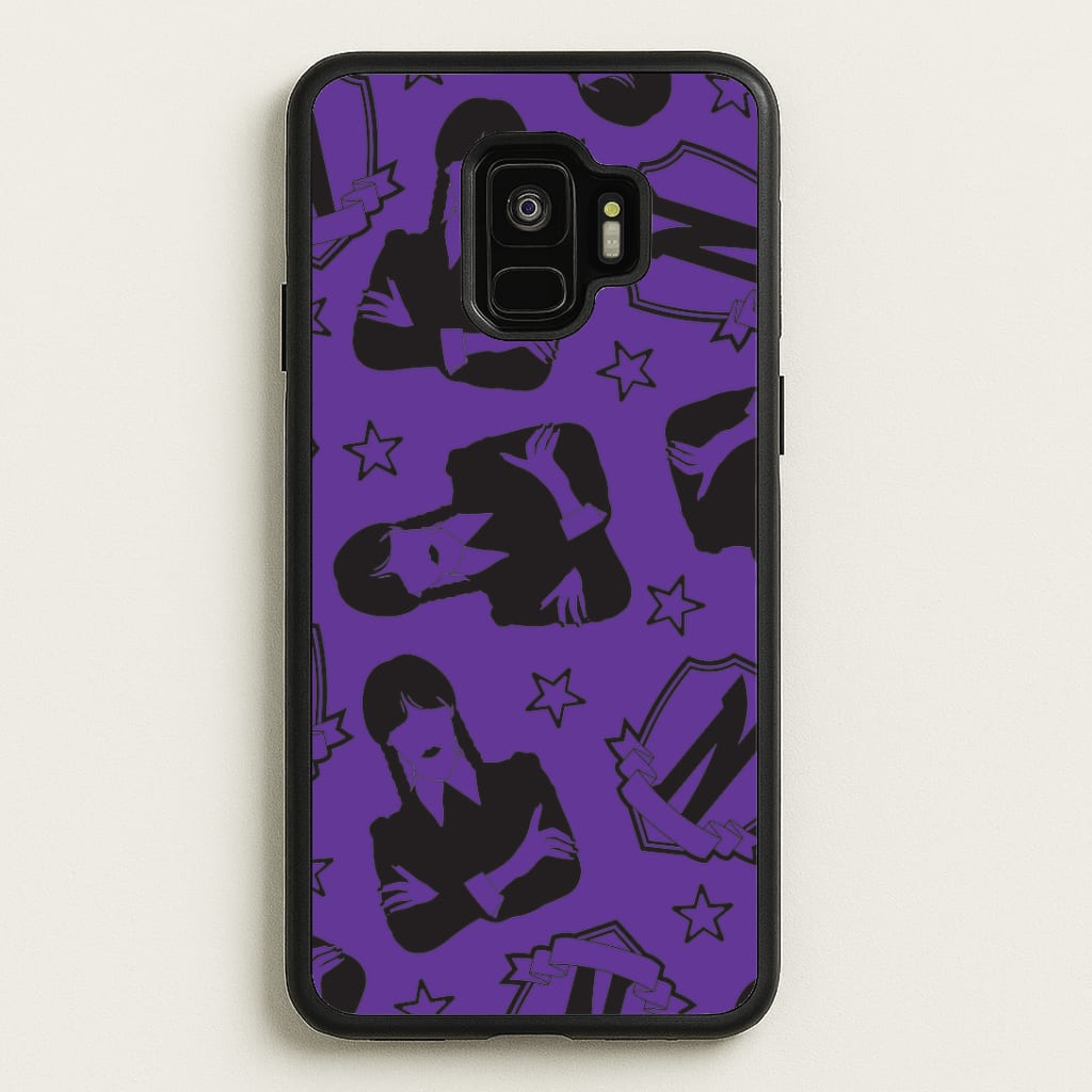 Wednesday Pattern Galaxy S9 Case