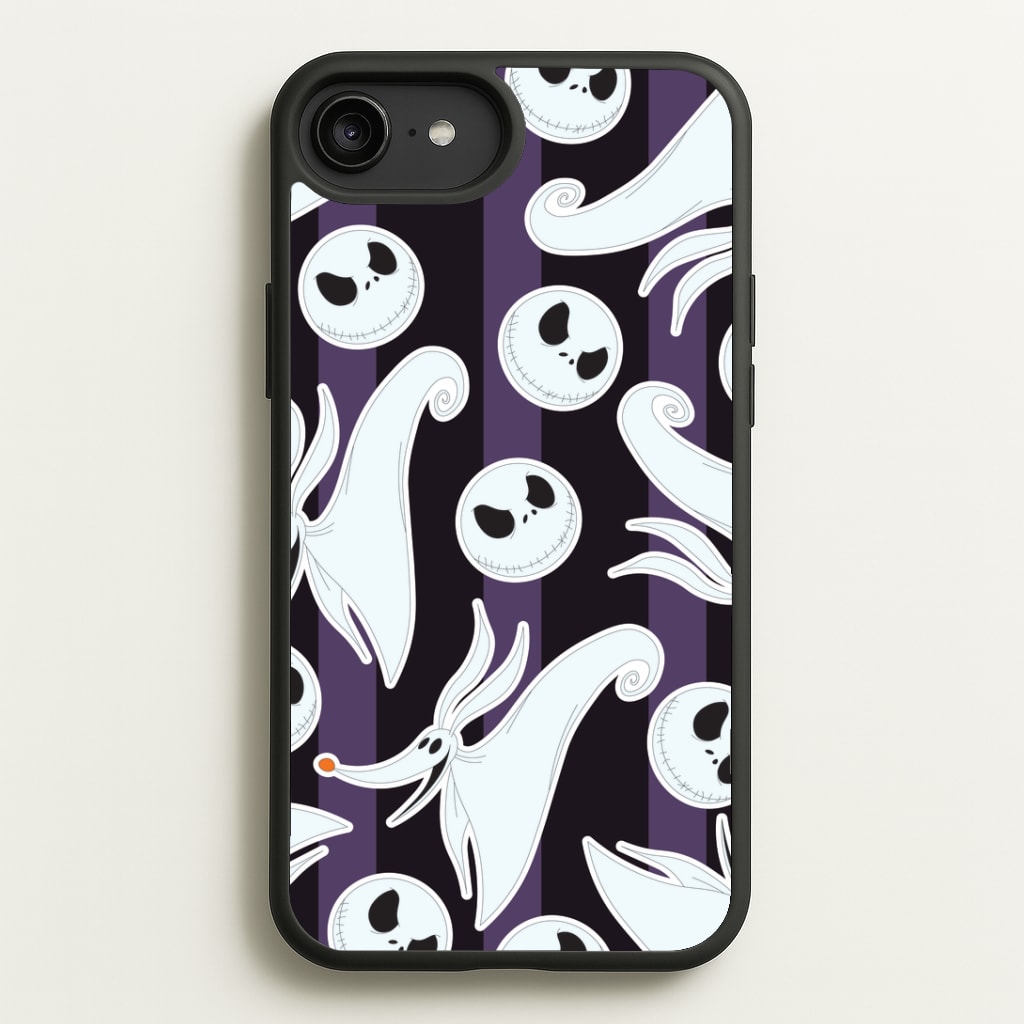 Skeleton Dog And Face Pattern iPhone 6 Plus / 7 Plus / 8 Plus Case