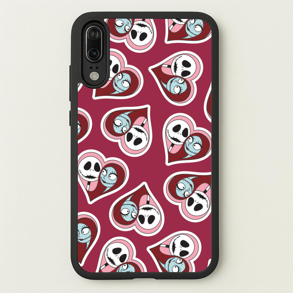 J And S Heart Pattern Huawei P20 Case