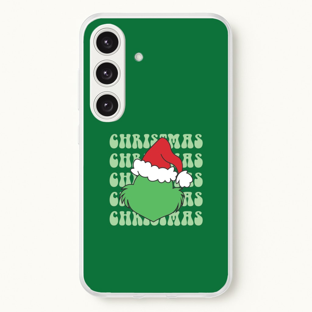 Green Creature Christmas Galaxy S25 Case