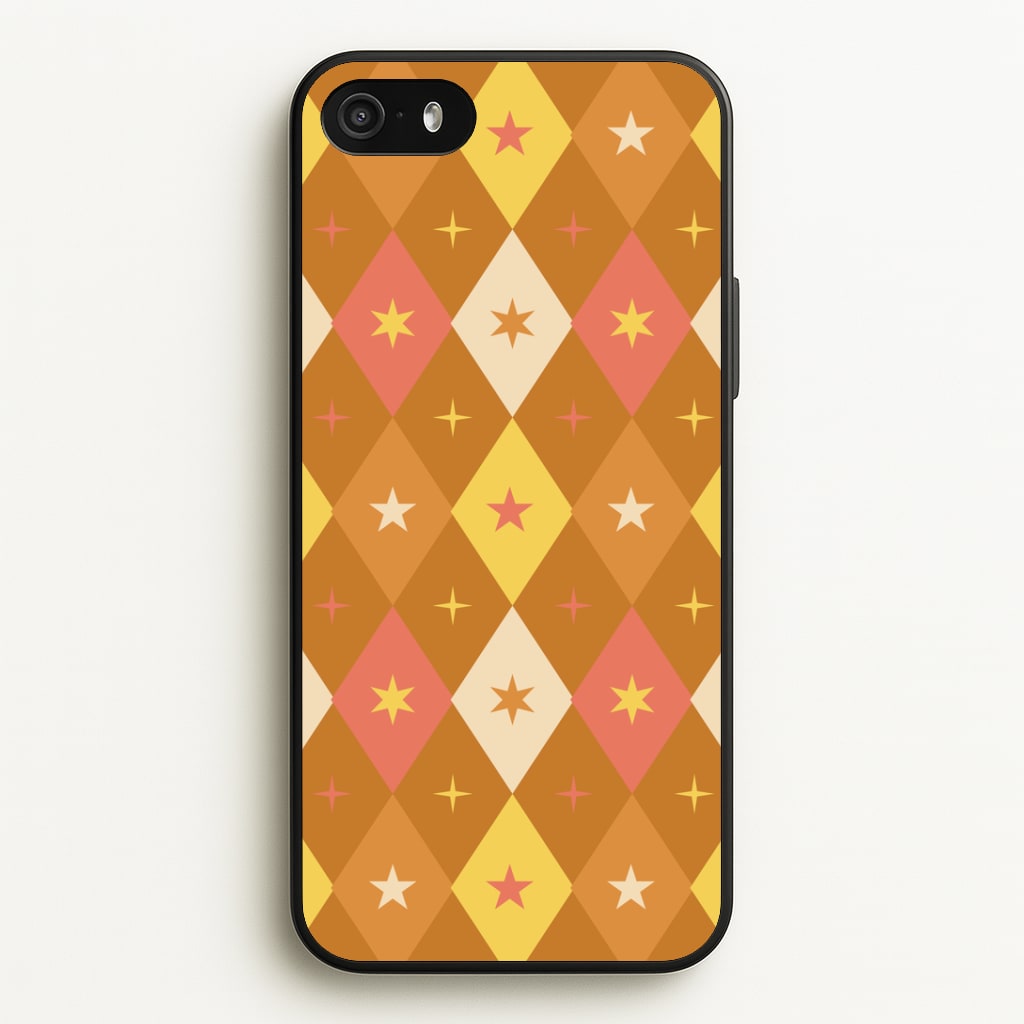 Retro Christmas Argyle Pattern iPhone 5 / 5s / SE 2016 Case